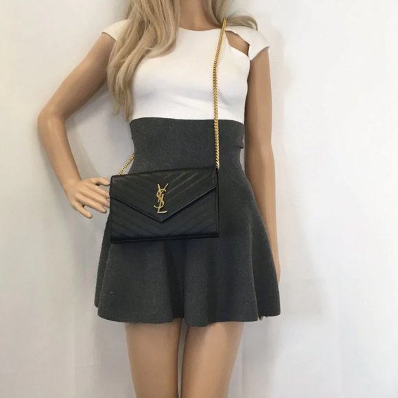 Saint Laurent (YSL) Cassandre Wallet on Chain - Picture 4 of 4